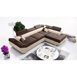 Sonstige Verlage Eckcouch Braun 2-Sitzer
