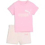 Puma Minicats Essentials T-Shirt - Shorts Baby-Set 75 - pink shimmer, 98