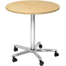 bümö Säulenhubtisch 80 x 74 x 80 cm weiß