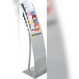 Kerkmann Prospektständer Vario silber DIN A4, 1/3 DIN A4 32,0 x 40,0 x 145,0 cm, 1 St.