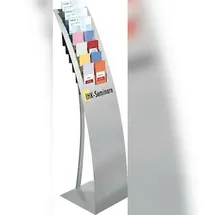 Kerkmann Prospektständer Vario silber DIN A4, 1/3 DIN A4 32,0 x 40,0 x 145,0 cm, 1 St.