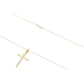 Smart Jewel Kette mit Anhänger Kreuz Gold/Silber 925