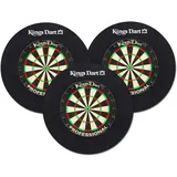 Kings Dart Dartscheiben mit Auffangfeld inkl. 3 Dartscheiben
