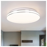 ETC Shop LED Design Decken Leuchte Wohn Schlaf Zimmer Beleuchtung Diele Lampe Chrom rund