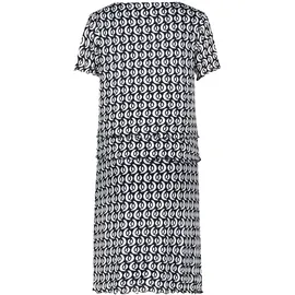 Betty Barclay Stufenkleid Midi Dunkelblau/Weiß 36
