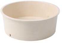 Greenbox Mehrweg Menüschale Häppy Bowl®, Ø 18,5 cm, 1000 ml, Mikrowellengeeignete Mehrwegschale für kalte und heiße Speisen, 1 Karton = 6 Packungen à 10 Stück, Farbe: cashew / creme weiß