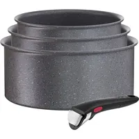 Tefal Ingenio L3969002, Kochset, Schwarz, Titan, Schwarz, Thermo-Punkt, Abnehmbar - Schwarz
