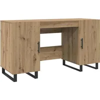 VidaXL Schreibtisch Eiche handwerklich 140 x 50 x 75