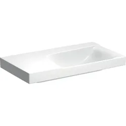 Wandwaschtisch mit Ablagefläche „Xeno2“, rechteckig, Ablagefläche links 90 × 48 cm  mit KeraTect®