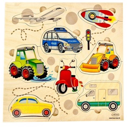 SAICO Original Puzzle Griffpuzzle Fahrzeuge, Puzzleteile