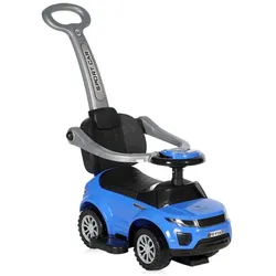Lorelli Rutscher 3 in 1 Kinderauto Off Road Schiebegriff Musik Rückenlehne in blau