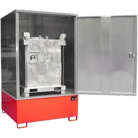 Bauer Südlohn Gefahrstoff-Schrank GS-4, lackiert, Feuerrot