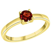 Firetti Fingerring »Schmuck Geschenk Silber 925 Damenring Verlobungsring Solitär«, mit Granat 14161931-62 gelbgoldfarben-rot + rot,
