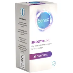 «Smooth Line» feuchte Kondome mit verbesserter Passform (20 Kondome) 20 St