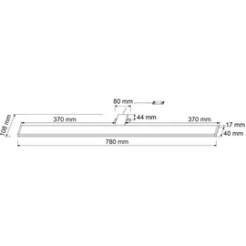 sebson Spiegelleuchte 15 W 1100 lm 4000 K Neutralweiß 80 cm