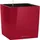 LECHUZA Cube 30 Komplettset 30 x 30 x 30 cm  scarlet rot hochglanz