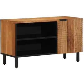 vidaXL TV-Schrank 80 x 31,5 x 46 cm Braun Massivholz