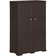 vidaXL Kunststoffschrank 0,79 x 0,43 x 1,25 m braun