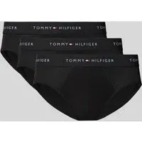 Slip aus Baumwoll-Mix im 3er-Pack, Black, L