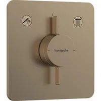 Hansgrohe DuoTurn Q Duscharmatur Unterputz für 2 Verbraucher Brushed Bronze 75414140