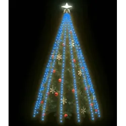 vidaXL Weihnachtsbaum-Beleuchtung 500 LEDs Blau 500 cm