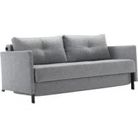 Innovation Living Schlafsofa Cubed mit Armlehnen Stoff Grau Granit 160 cm