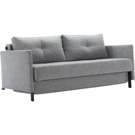 Innovation Living Schlafsofa Cubed mit Armlehnen Stoff Grau Granit 160 cm