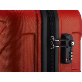 suitline Koffer-Set 3-tlg. rot