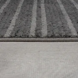 KADIMA DESIGN Teppich gestreift Anthrazit, 200 x 300 cm - BREDE Kadima Design