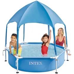 Intex Frame Pool 183 x 38 cm | Kinderpool mit Sonnendach