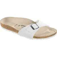 Birkenstock Damen Pantoletten Madrid BF 19306-37, 19306-38, 19306-39, 19306-40, 19306-41 BIR-40731 white 37 - Weiß - 37