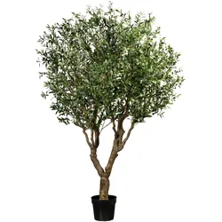 Kunstbaum CREATIV GREEN "Olive", grün, H:240cm, Kunststoff, Kunstpflanzen, mit detailgetreuer Gestaltung