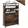 Tectake Industrial Schuhkipper 32 x 130 x 81 cm dunkelbraun / dunkel