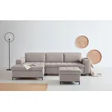 OTTO products Ecksofa Grazzo Polyester L-förmig 2-Sitzer Beige