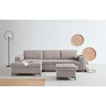 OTTO products Ecksofa Grazzo Polyester L-förmig 2-Sitzer Beige