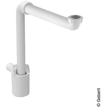 Geberit Tauchrohrsiphon G 1 1/4, 32mm, Raumsp., f WT, Abg h, we