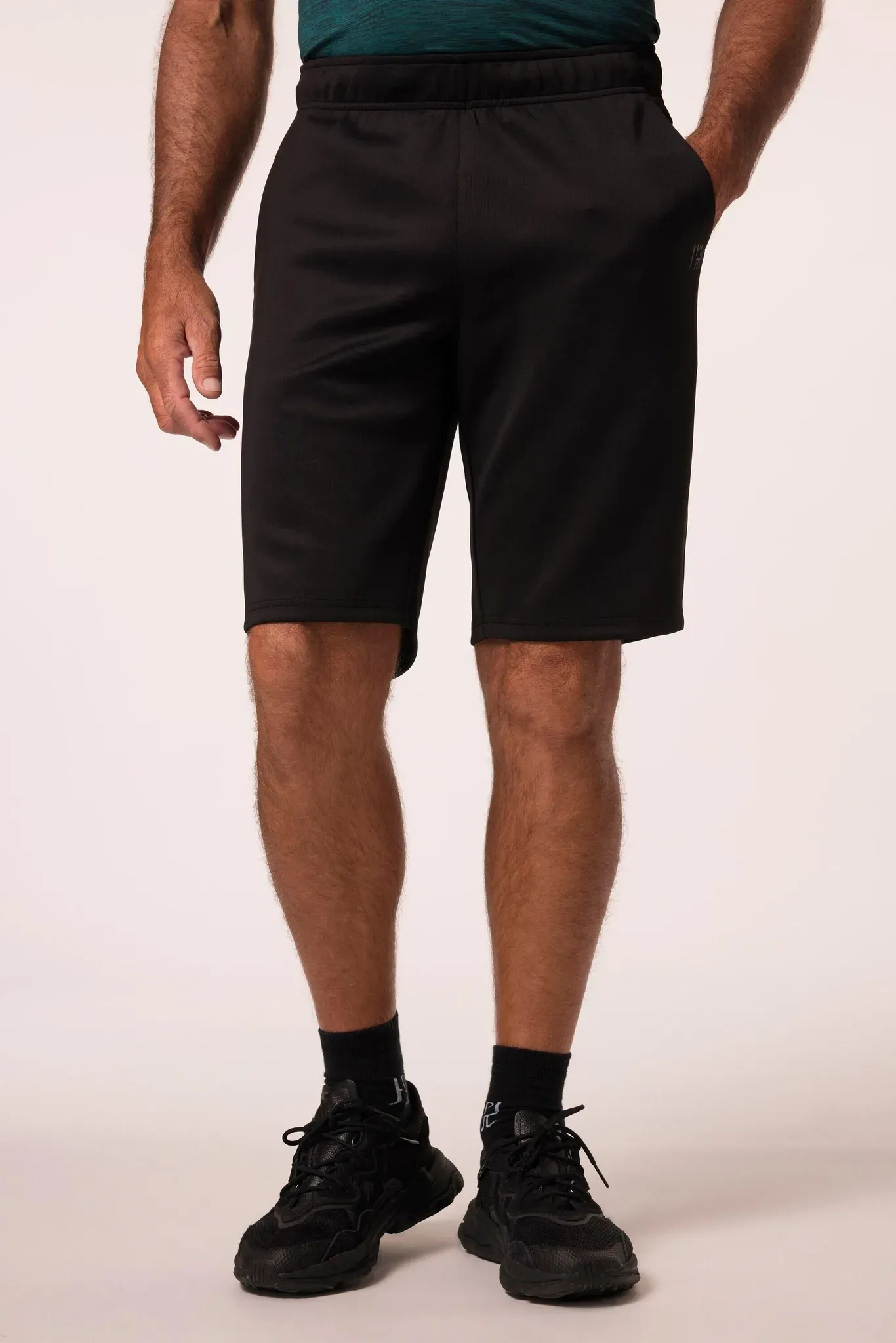 Herren Bermuda Fitness atmungsaktiv Smartphone-Tasche bis 7 XL schwarz 2XL