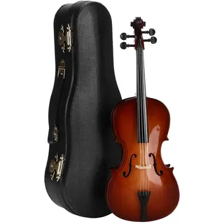 Mini-Cello-Modell, Ornament, Holz-Cello Mit Bogenständer, Koffer, Bass, Musikinstrument, Sammlerstück, Geschenk Für Freunde, Kinder