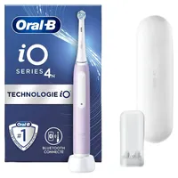 Oral-B iO 4N Elektrische Zahnbürste, Lavendel, mit Bluetooth, Bürste,