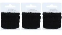HERBA Fashion Élastique à cheveux 4cm Noir Elastique Pour Cheveux 3x4 pc(s)
