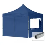 TOOLPORT Faltpavillon Economy 3 x 3 m inkl. 4 Seitenteile blau 59001