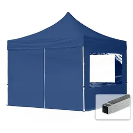 TOOLPORT Faltpavillon Economy 3 x 3 m inkl. 4 Seitenteile blau 59001