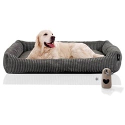 Rohrschneider Hundesofa XXL mit Gratis-Beigabe, weicher Cord