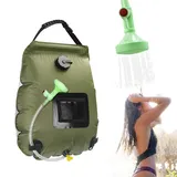 ASANMU Campingdusche Solardusche, 20L Tragbare Outdoor Solardusche Dusche Tasche, Warmwasser Duschsack Tragbare Solar Heizung Tasche Gartendusche Pooldusche für Outdoor Camping/Wandern/Klettern