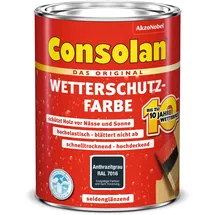 Consolan Wetterschutz-Farbe 750 ml anthrazit seidenglänzend