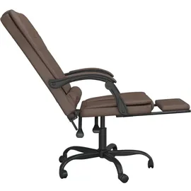 vidaXL Bürostuhl mit Massagefunktion Kunstleder Braun