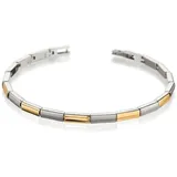 Boccia Damen Armband 0387-02 Titan bicolor goldplattiert