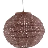 lumiz Lampion Kunststoff Ø20/H18 cm Solar LED kupferfarben