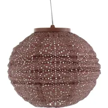 lumiz Lampion Kunststoff Ø20/H18 cm Solar LED kupferfarben