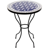 Marokkanischer Mosaiktisch orientalischer Tisch Bistrotisch Gartentisch 60cm MaB